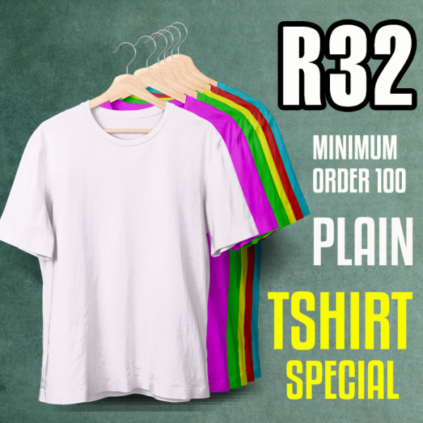 I særdeleshed at klemme ejendom Plain Tshirt Special minimum order 100 - Yebo Tees